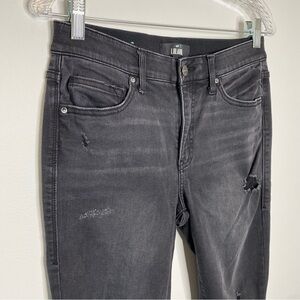 LulaRoe Magic Waist Black Distressed Skinny Jeans